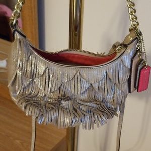 Coach fringe purse